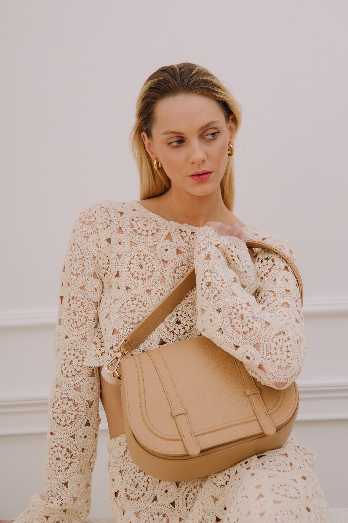 SADDLE BAG MAXI - Camel