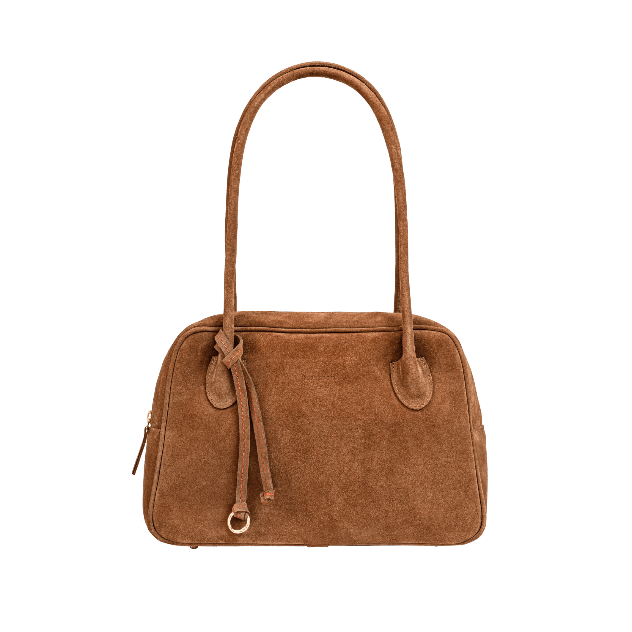 BOWLING BAG MIDI - Cognac