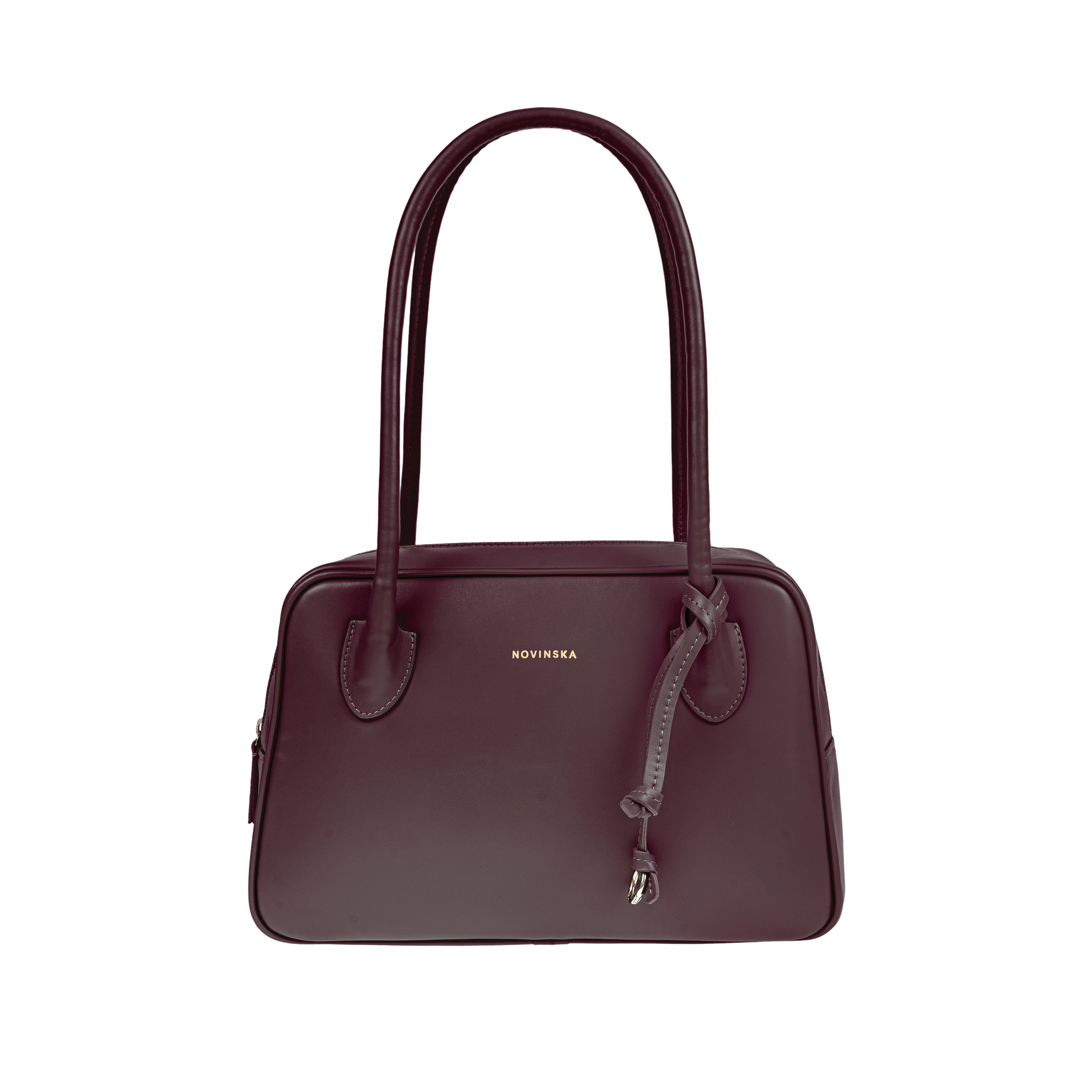 BOWLING BAG MIDI - BURGUNDY
