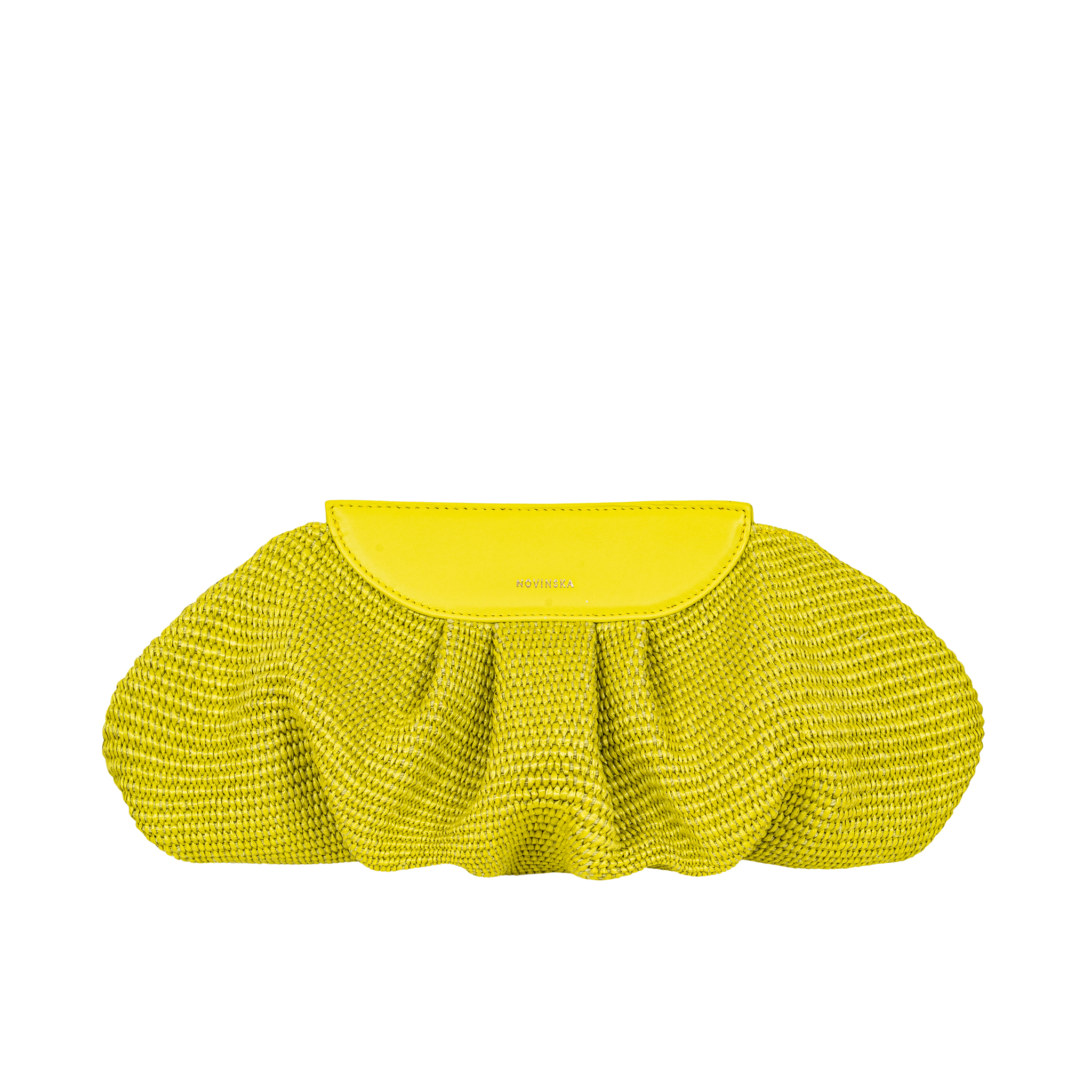 Raffia Cloud Bag - Limonka