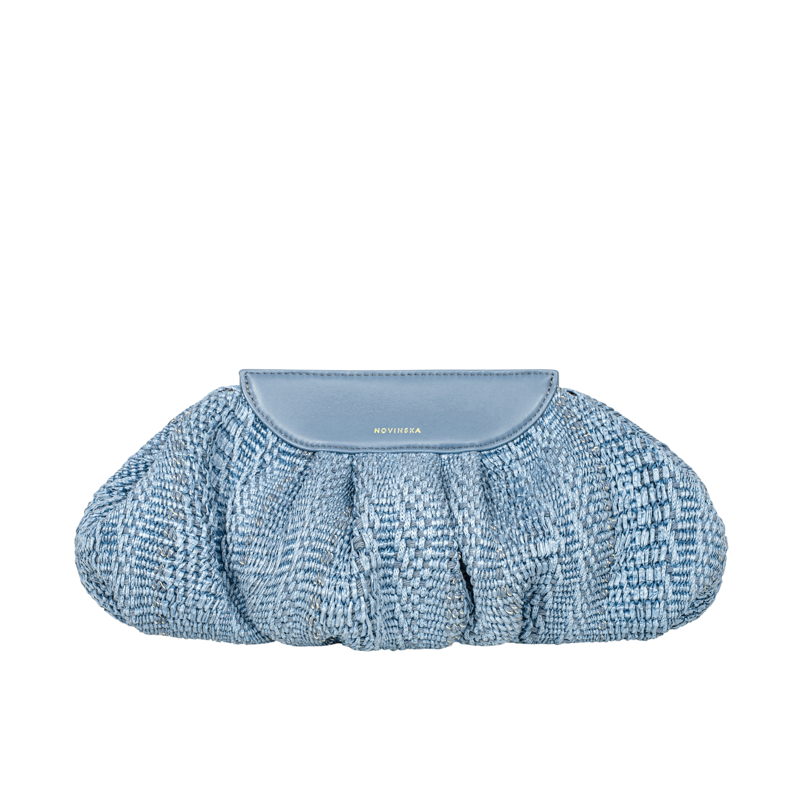 Raffia Cloud Bag - Azure Blue