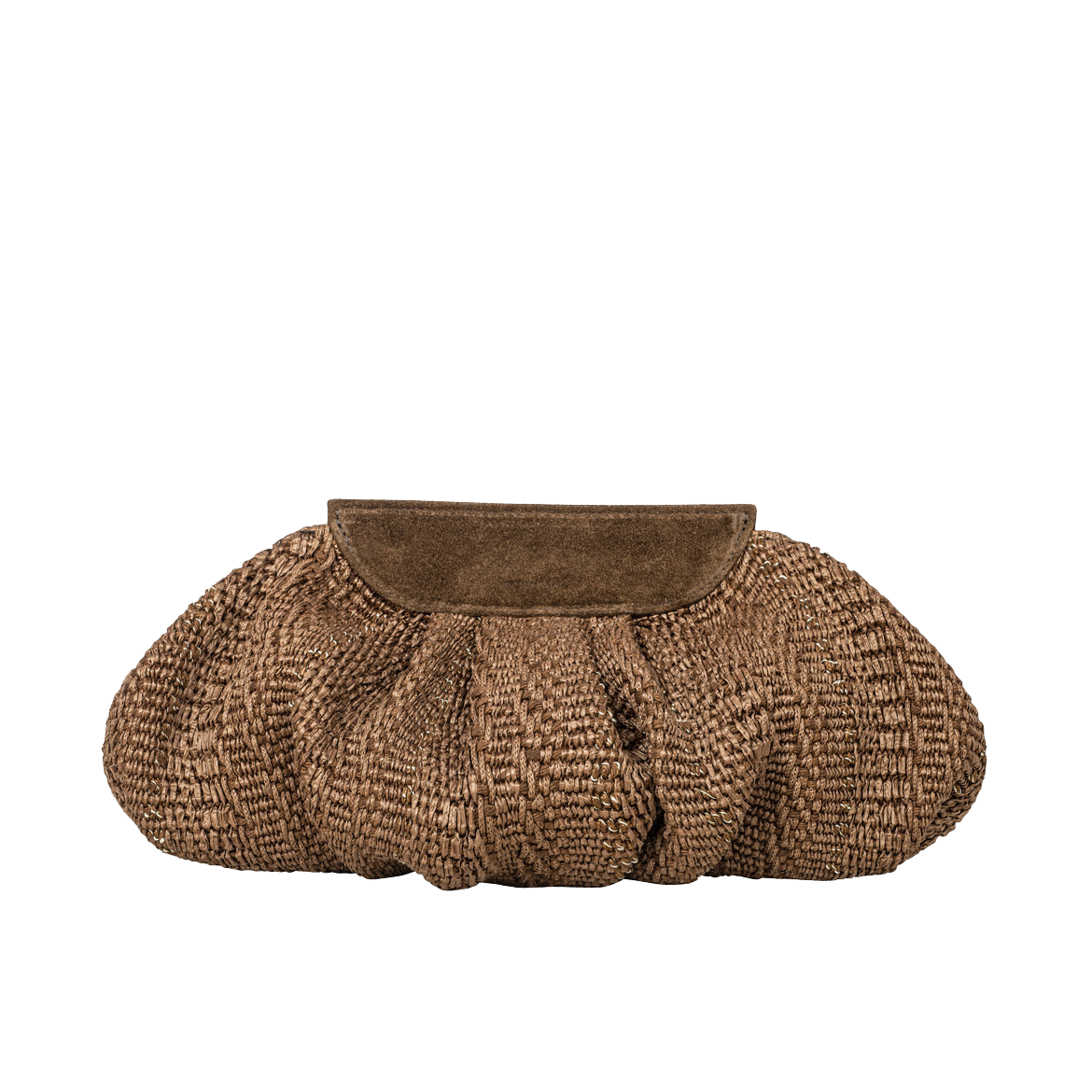 Raffia Cloud Bag - Mocha