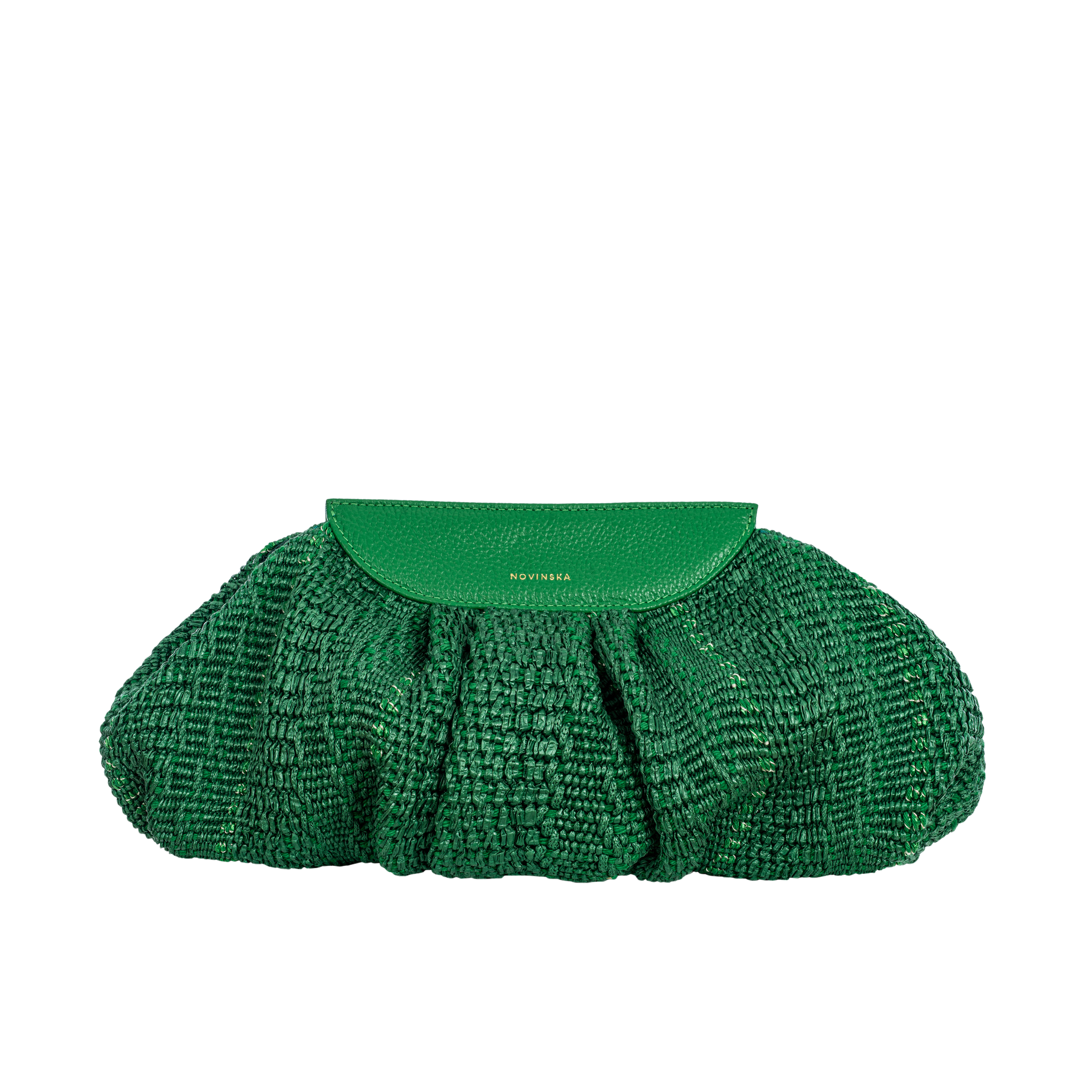 Raffia Cloud Bag - Palm Green