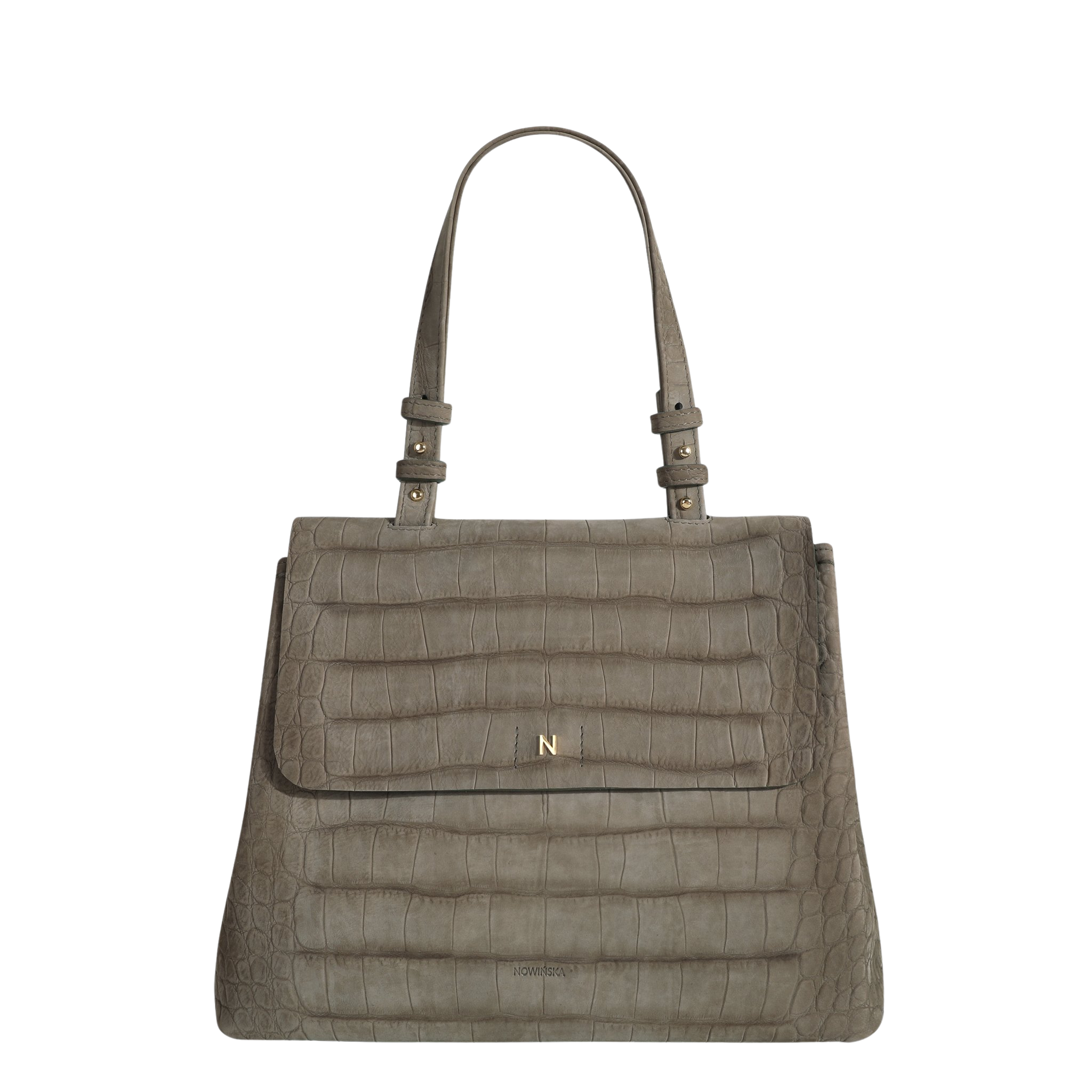 Flap Bag Maxi - Olive Crocco