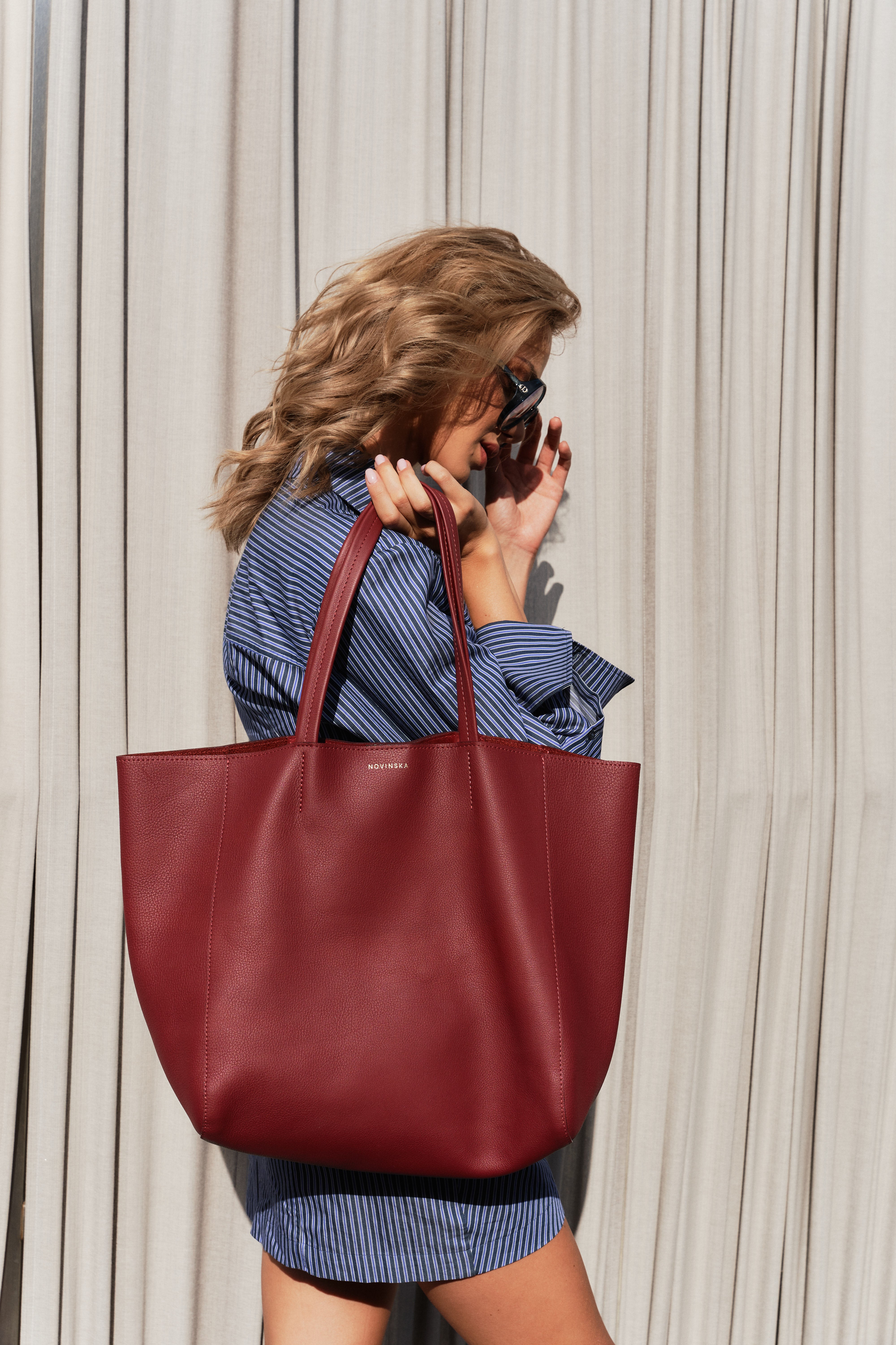 Shopping Bag Carolyn - Red Berry