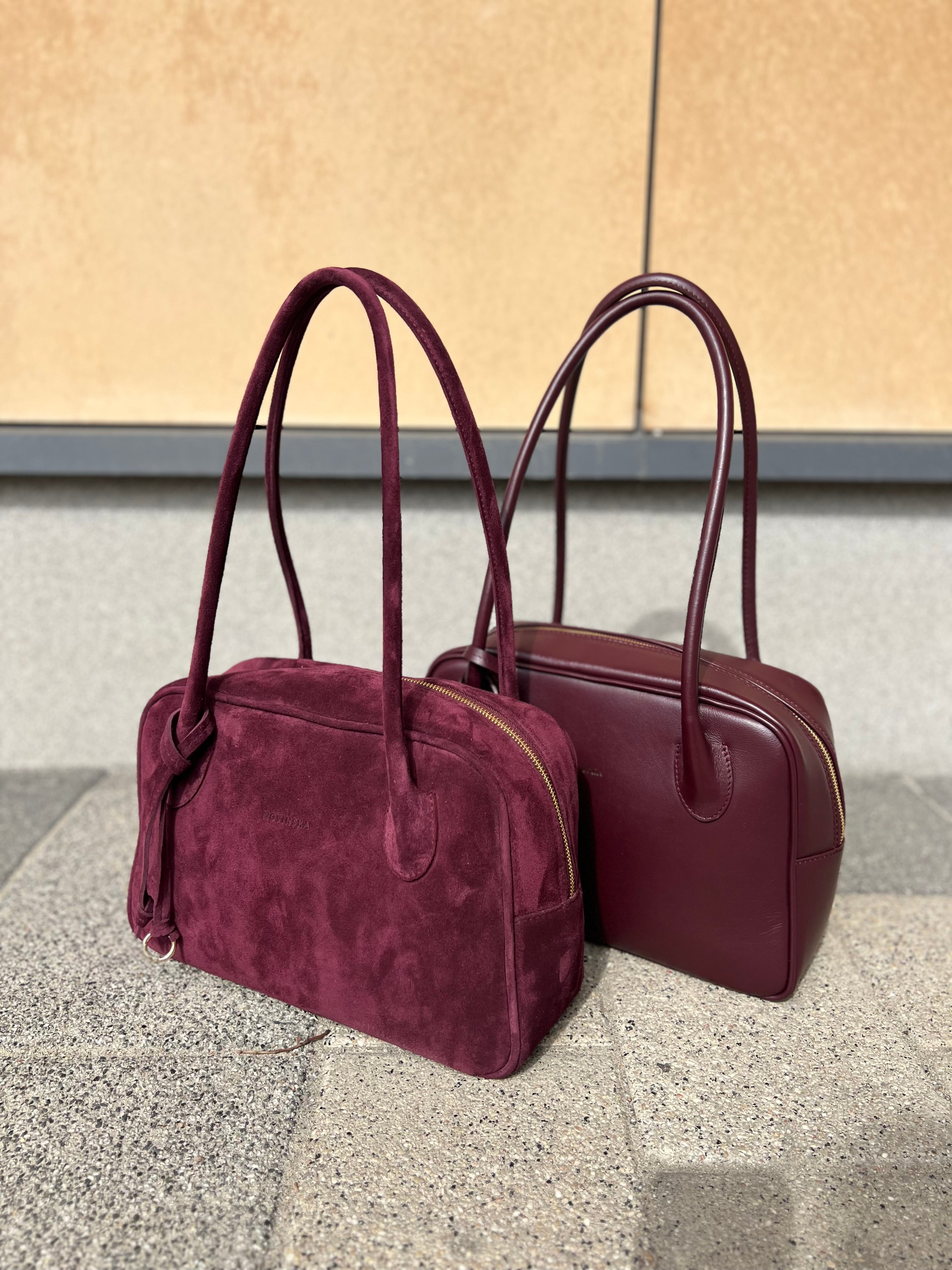 BOWLING BAG MIDI - PLUM