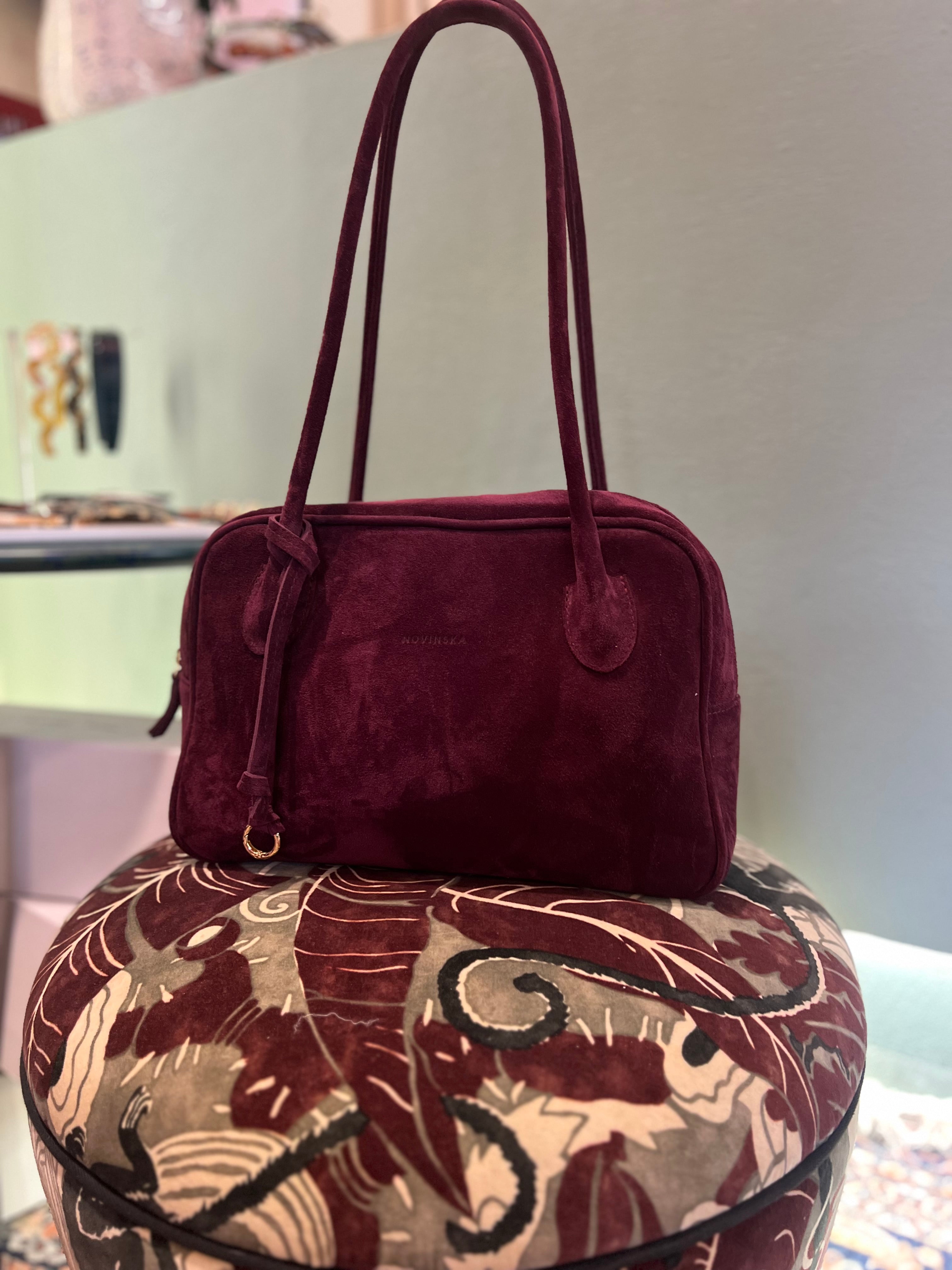 BOWLING BAG MIDI - PLUM