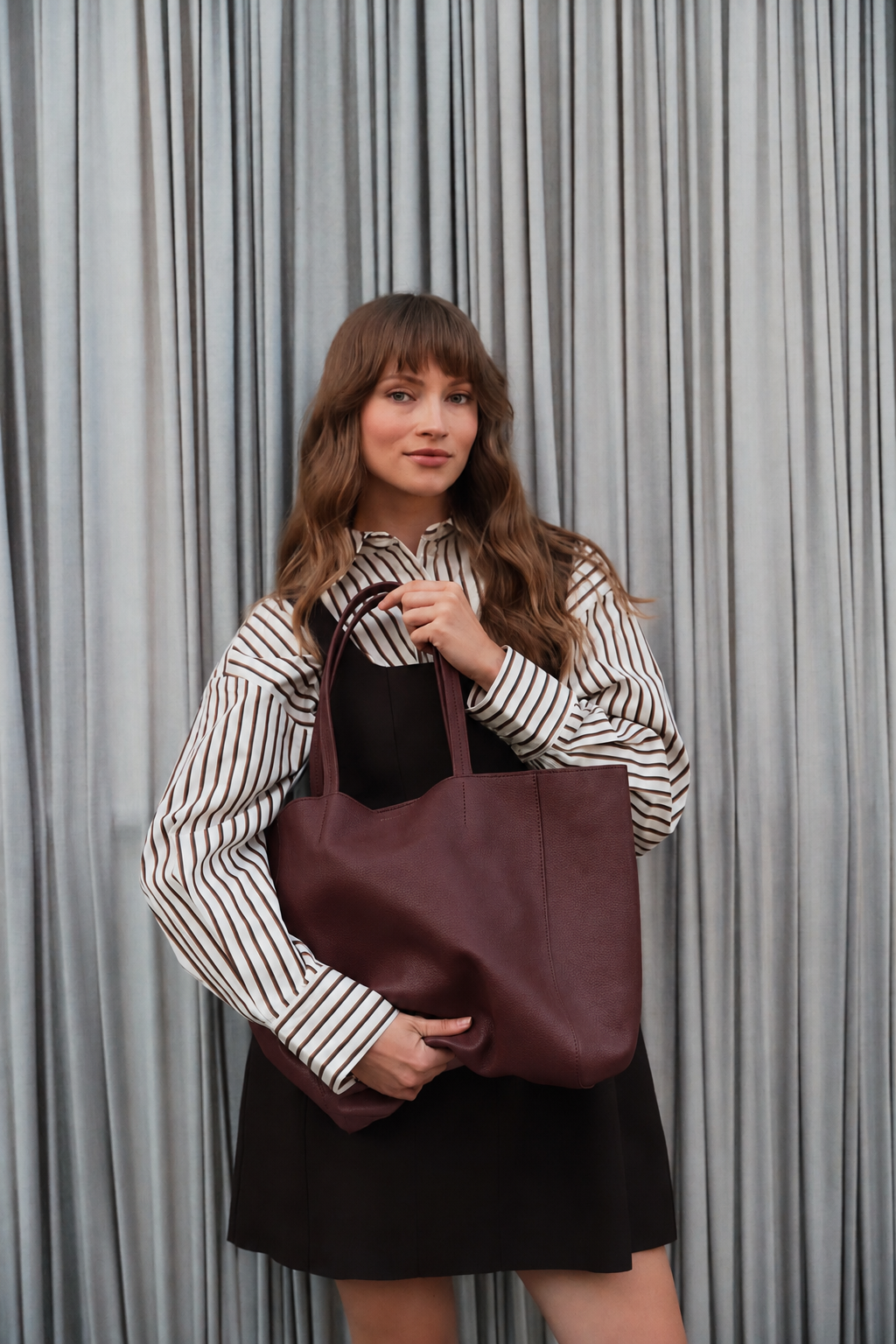 Shopping Bag Carolyn - Burgundy