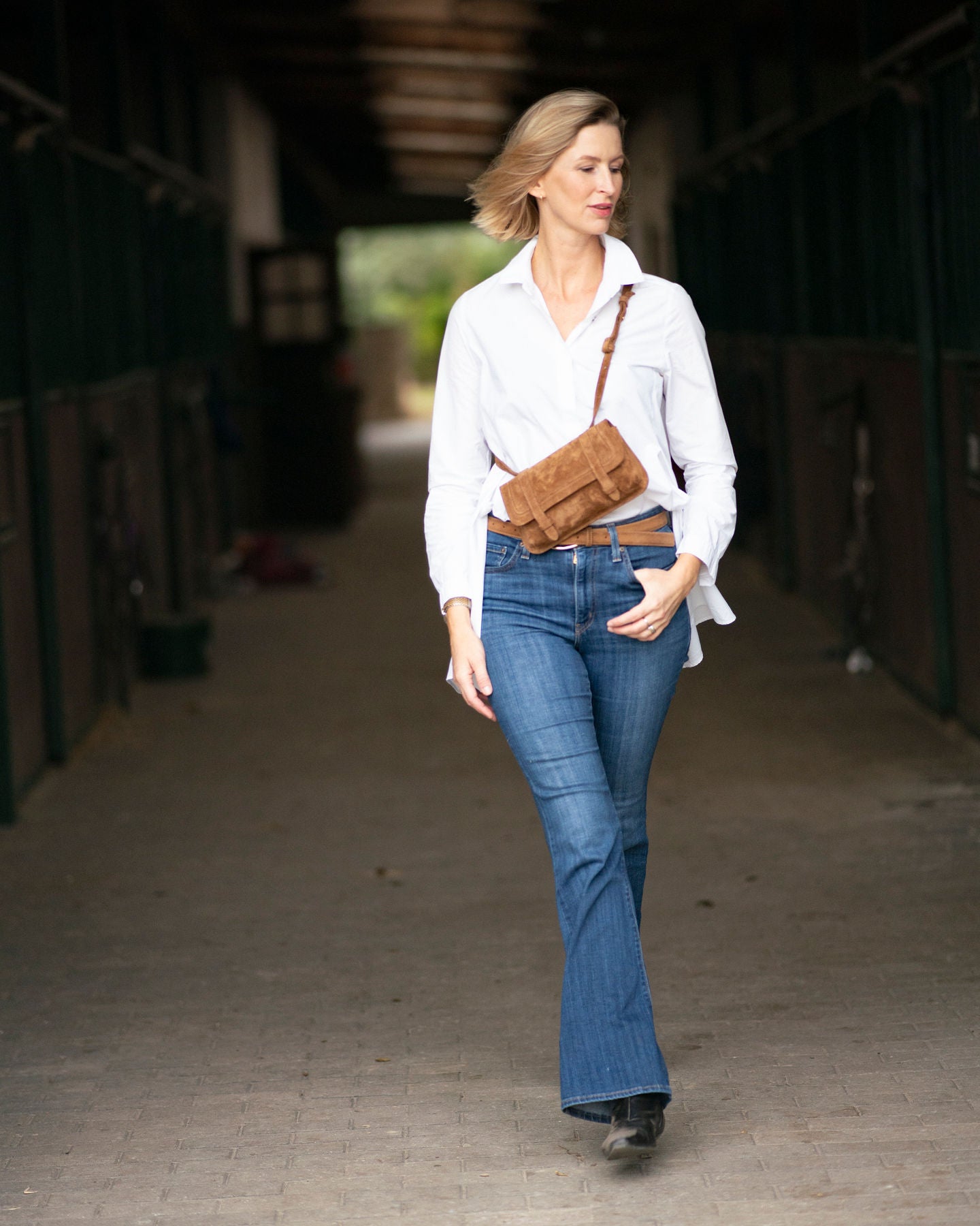 Belt Bag Maxi - Espresso suede