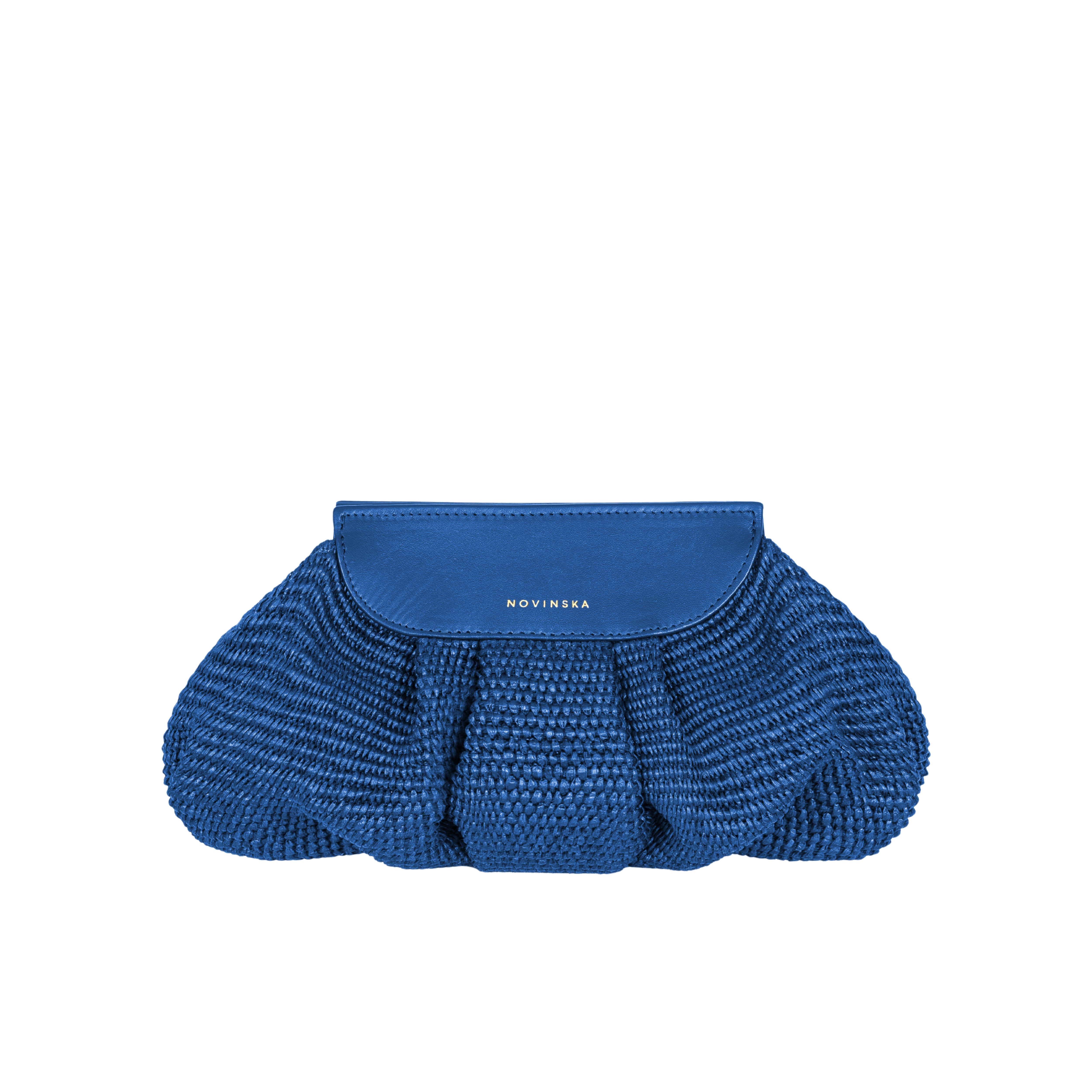Baby Cloud Bag - Raffia Kobalt