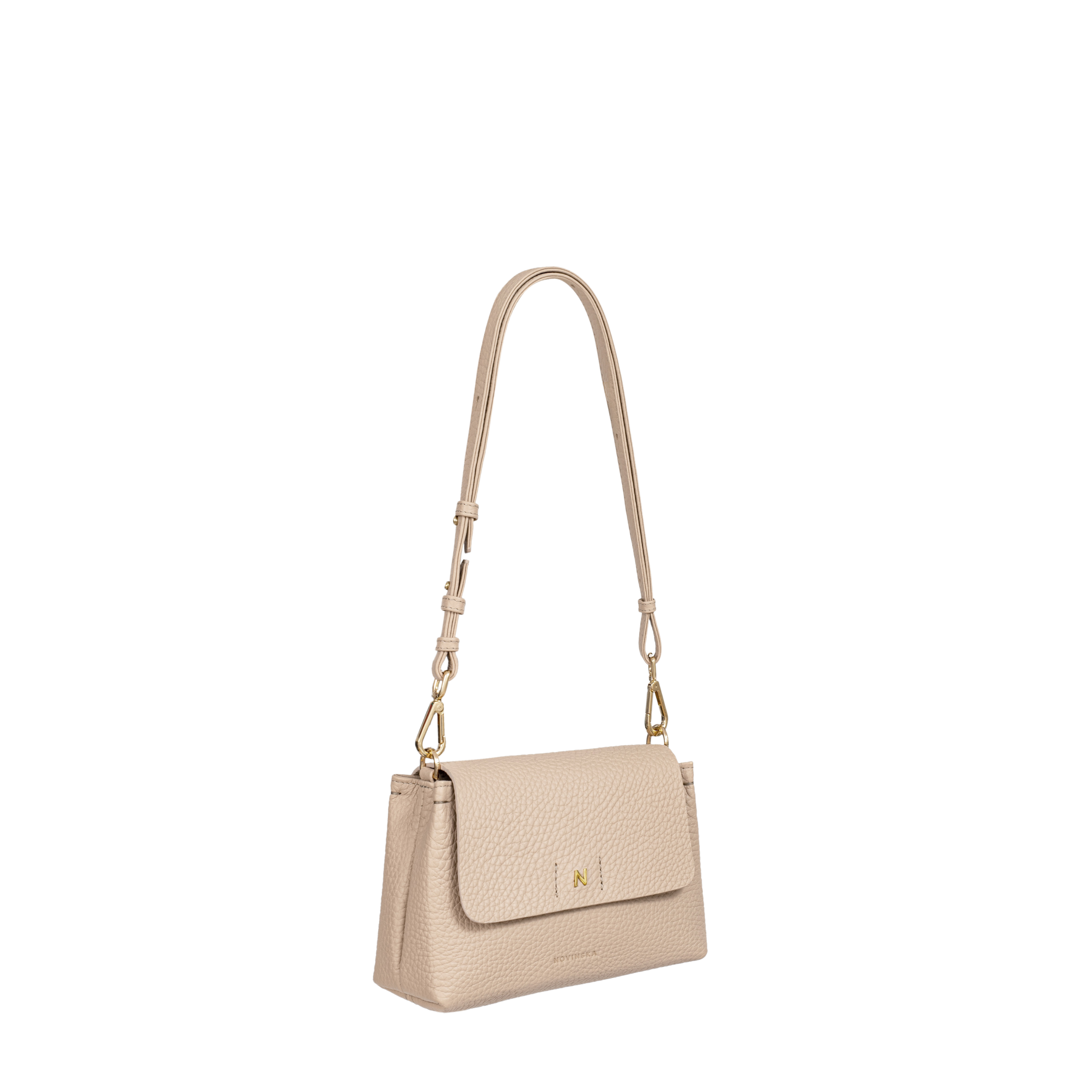 Mini Flap Bag - Nude