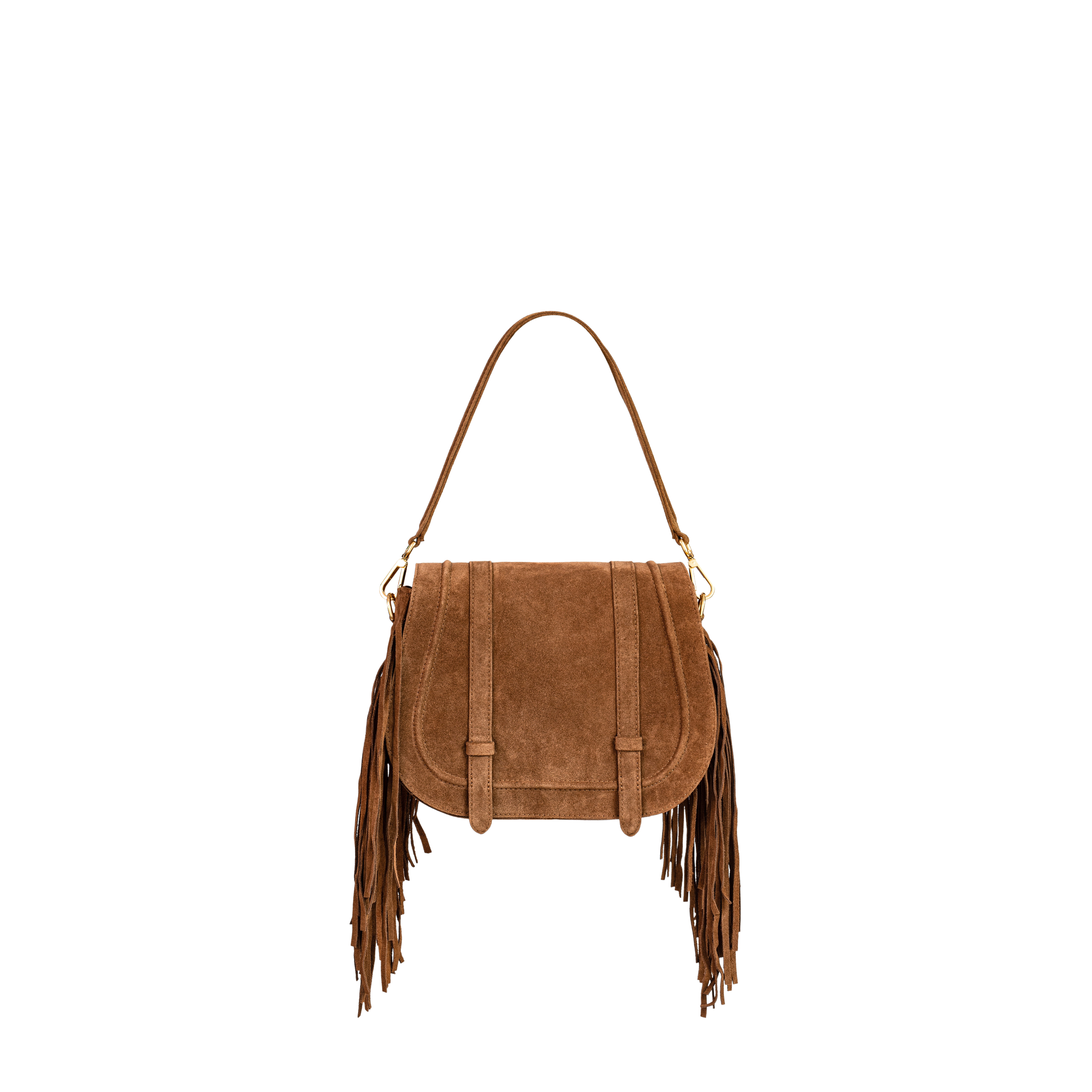 COLETTE - Fringe Saddle - Cognac
