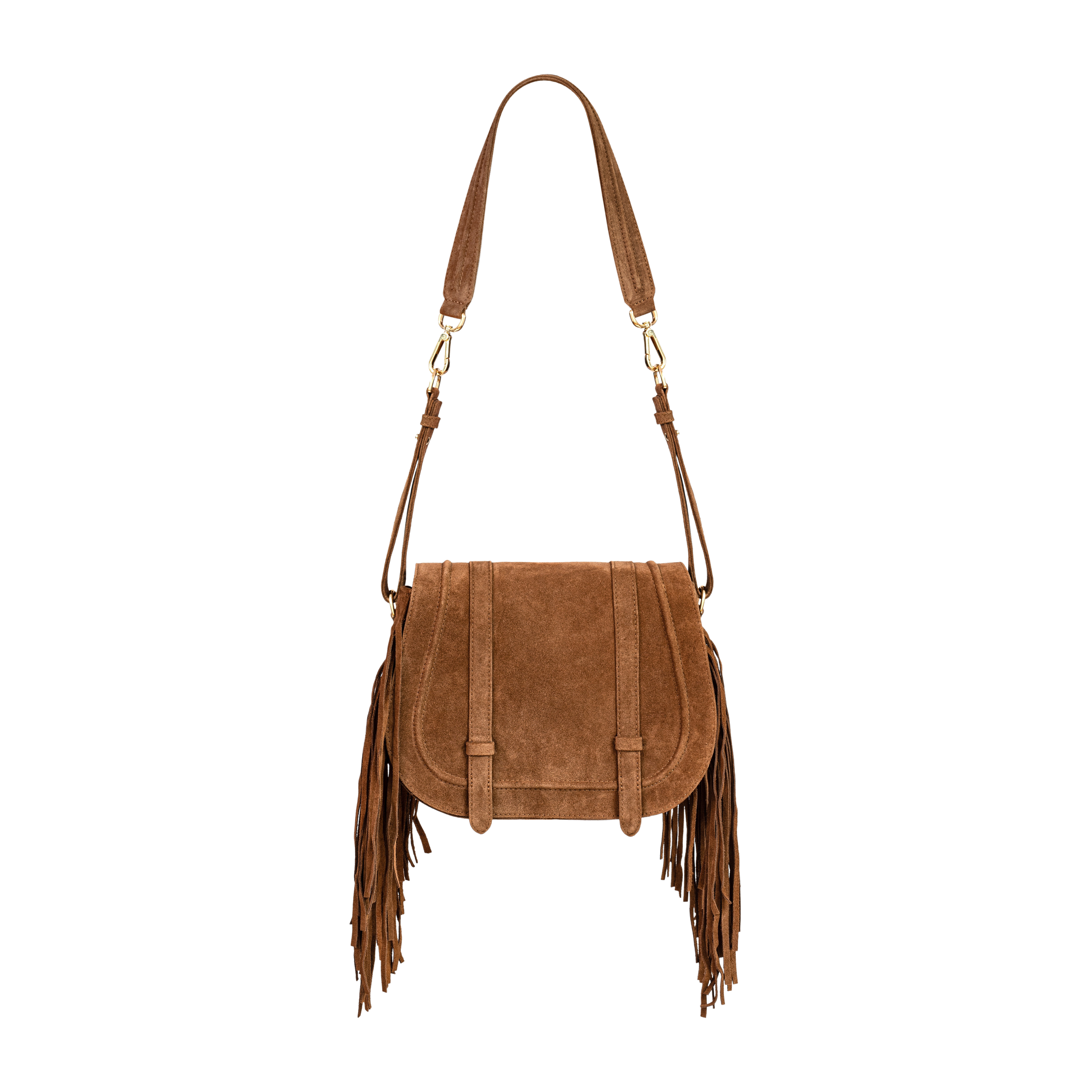 COLETTE - Fringe Saddle - Cognac